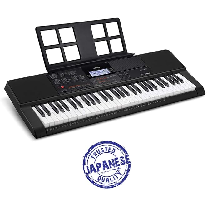 Casio keyboard touch clearance sensitive